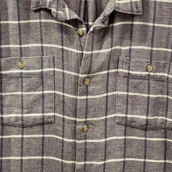 Barbour UK XL US L Gretna Check Shirt Tailored Fit Long Sleeve Cotton Flannel - Picture 4 of 15